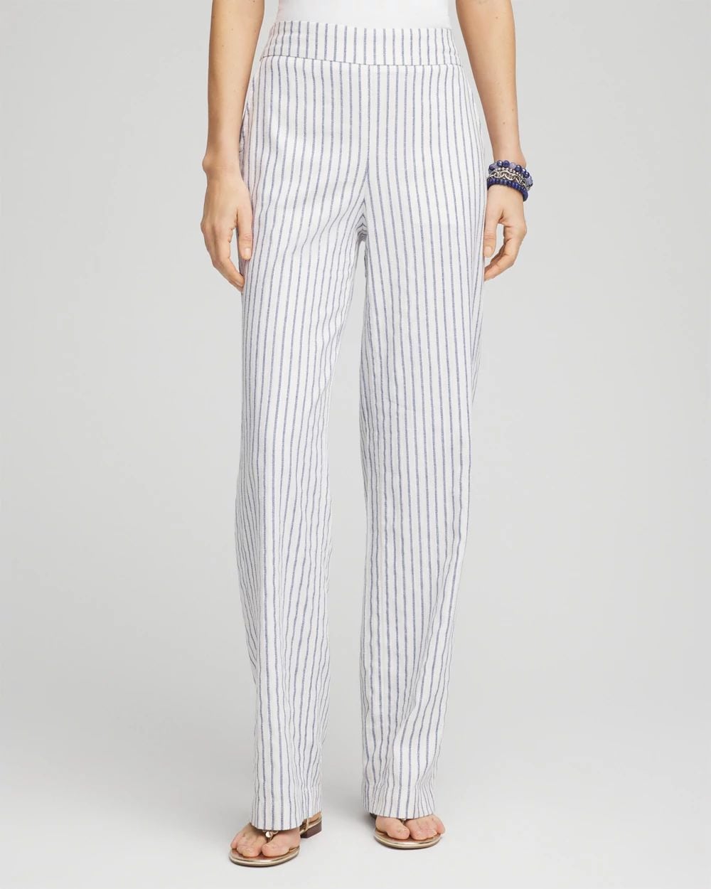 Striped Relaxed Linen Pants | Chico's